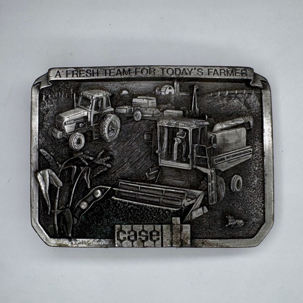 Vintage 1985 Case IH Belt Buckle Limited Edition Tractor Combine Farmer